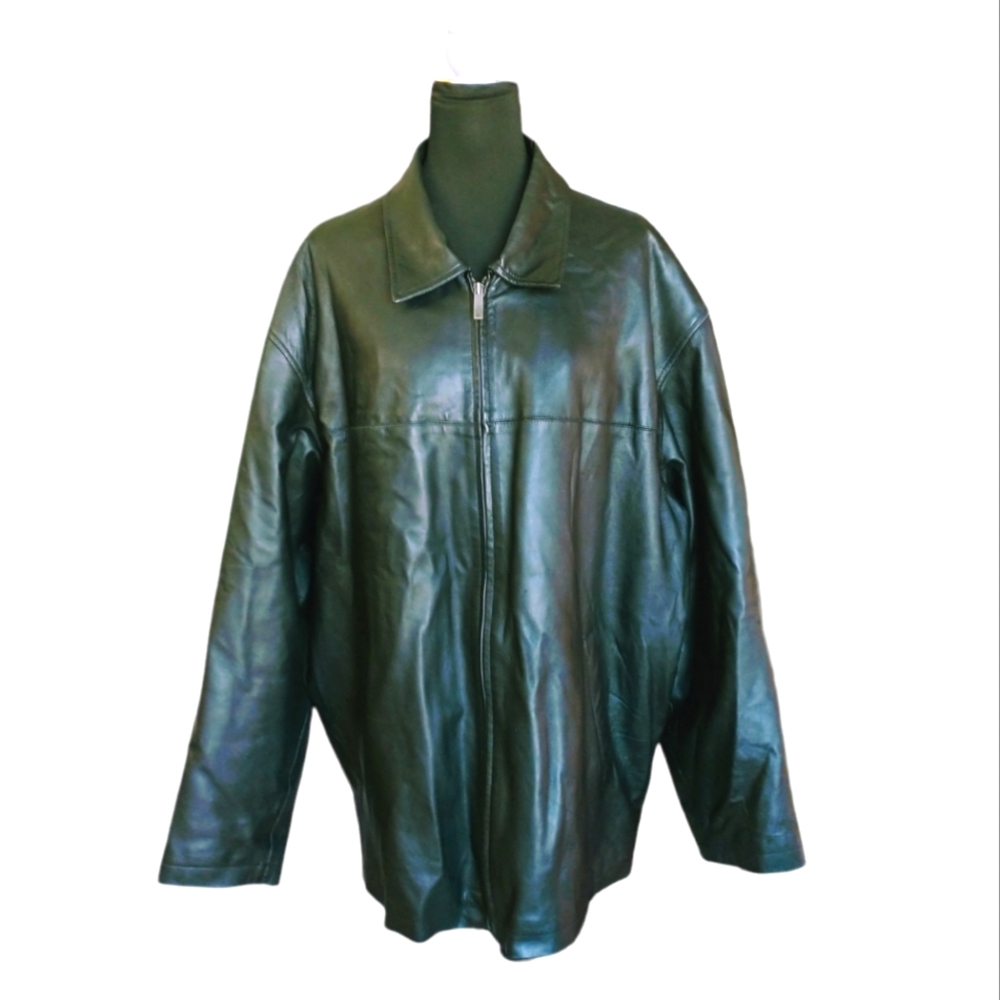 Excelledㄴ Black Leather Men's Jacket